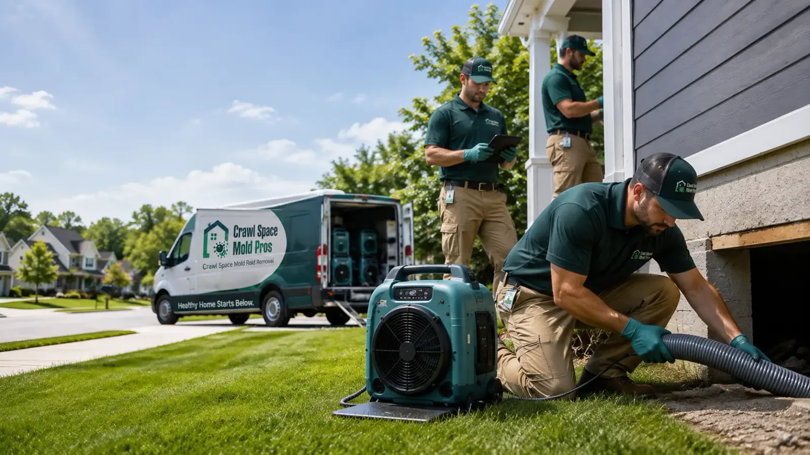 Crawl Space Mold Removal in Grimes, IA